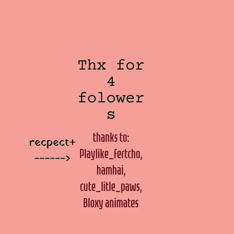 thx followers by @theBagueteLION