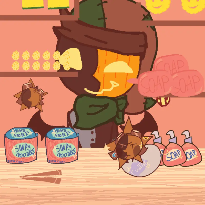 eats sponges cutely by @LunrTheGoober