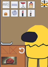 Some of the food comes from Tha bedroom