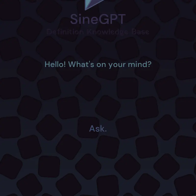 SineGPT — Definition Knowledge Base by @SineGPT