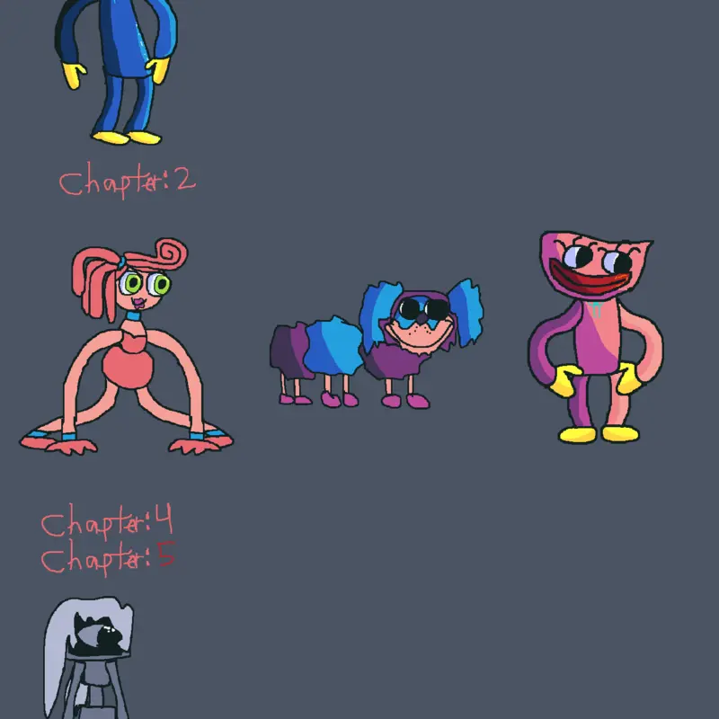 Fanmade fnf poppy playtime sprites (free by @FNFfan642026