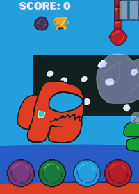 Red among us rhythm game