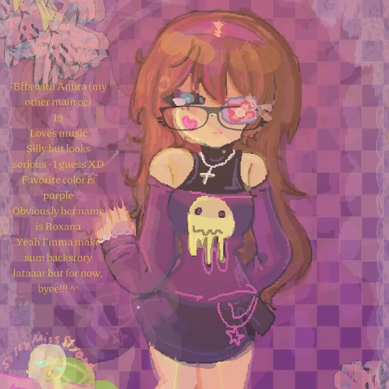 New oc! Roxana! Halloween yehh 👻🎃👻🍬 by @SpookyMissStrawb3rry