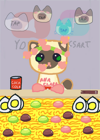 Mukbang cat ana clara cat sim myan part-2