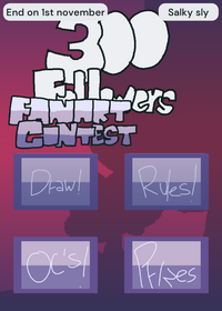 200 followers fanart contest!!!!