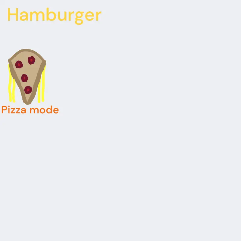 Complete the Burger or pizza by @NOASFEL