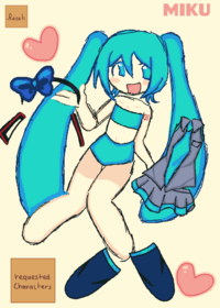 Miku dress up bc I’m bored lol