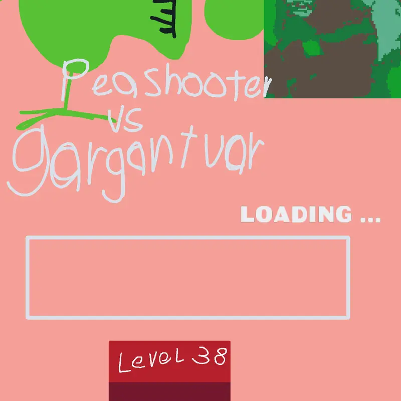 Gargantuar vs peashooter by @pvztii