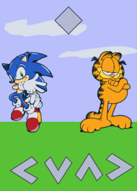 Sonic vs garfield
