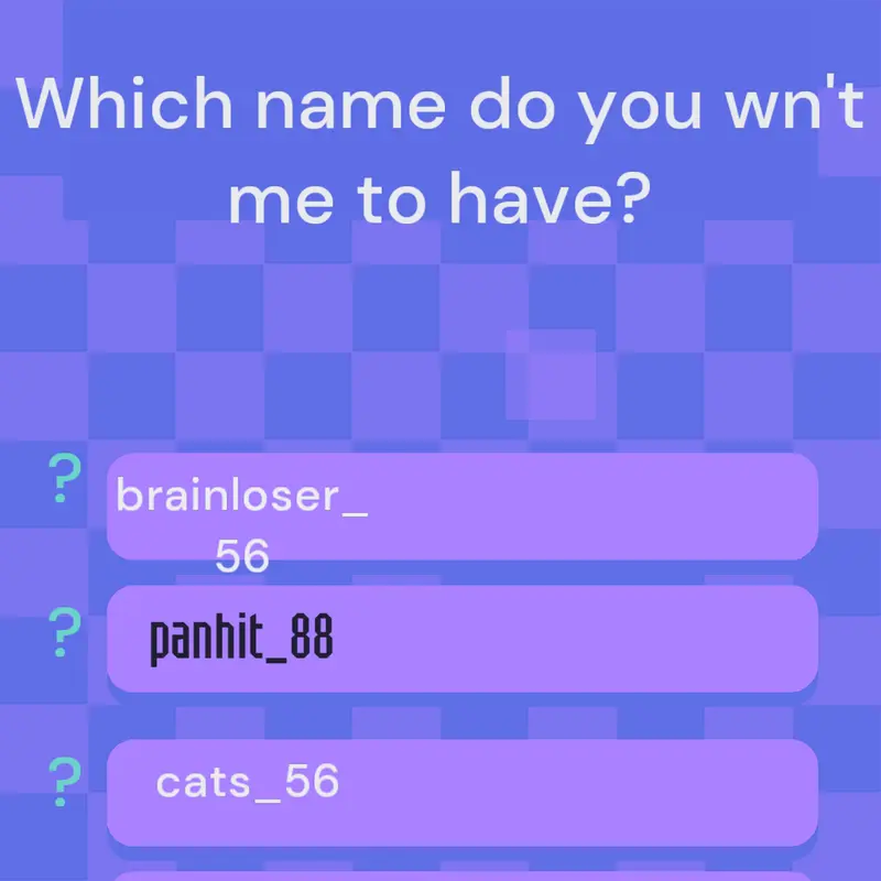 which name do you want me to use by @Henry_happy_weidlak