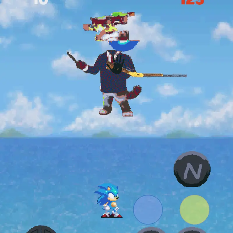 sonic in Boss by @antigoat