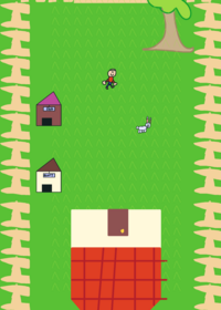 Played a game from house