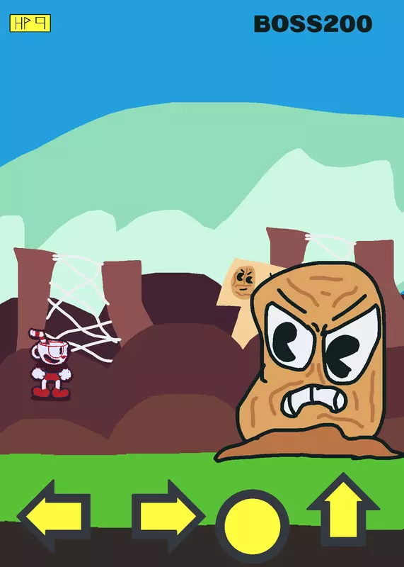 Cuphead the root pack boss by @CUPTIME