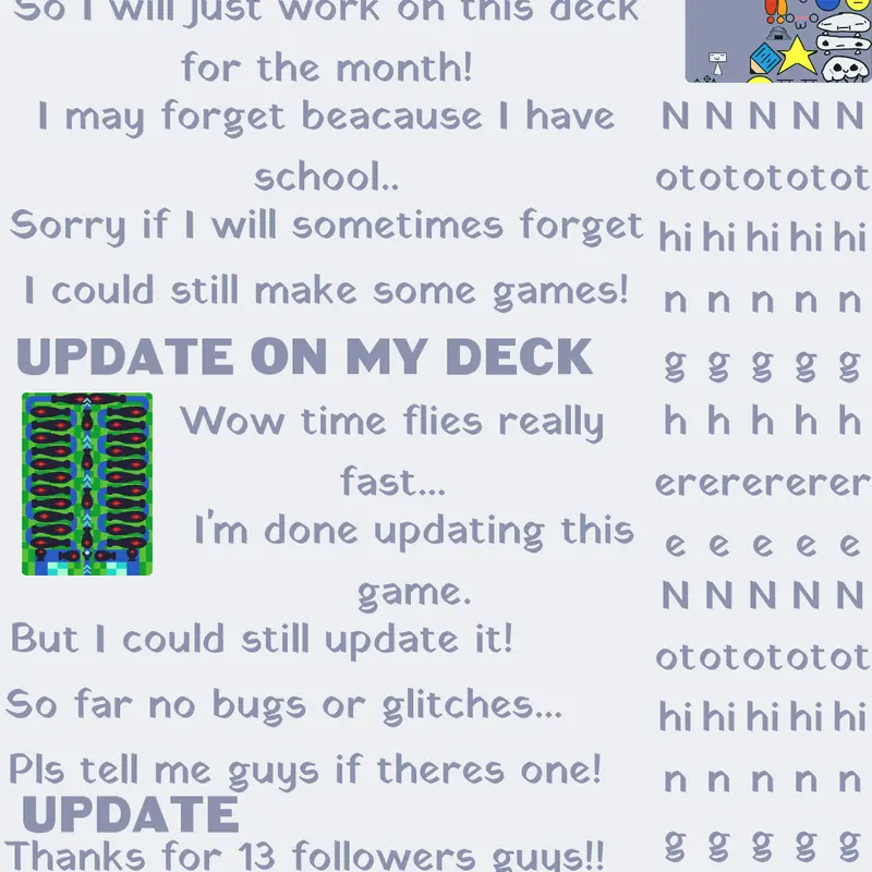 Updates by @LeafyBegginer