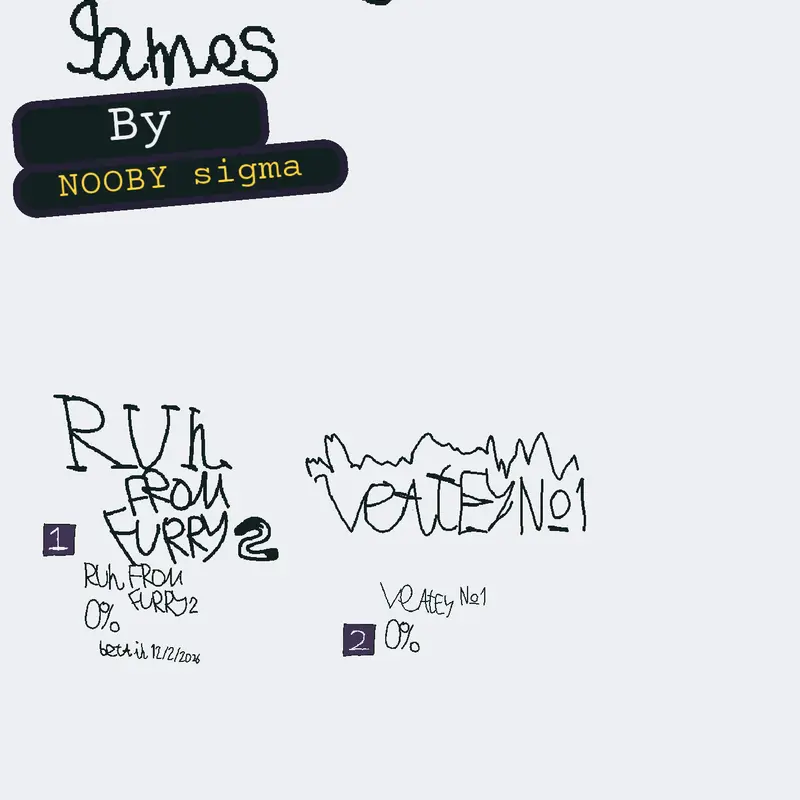 planned games by @nooby_Sigma
