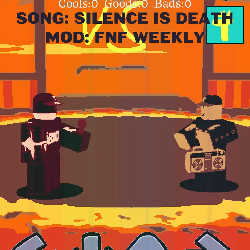 Silence is death FNF by @iyad2018_HALLOWEEN