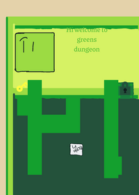Go trough greens dungeon