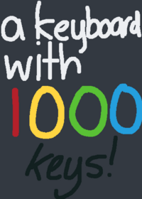 A keyboard with 1000 keys!