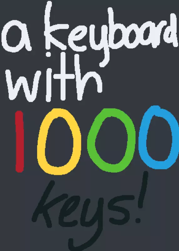 A keyboard with 1000 keys! by @XxFortpalxX