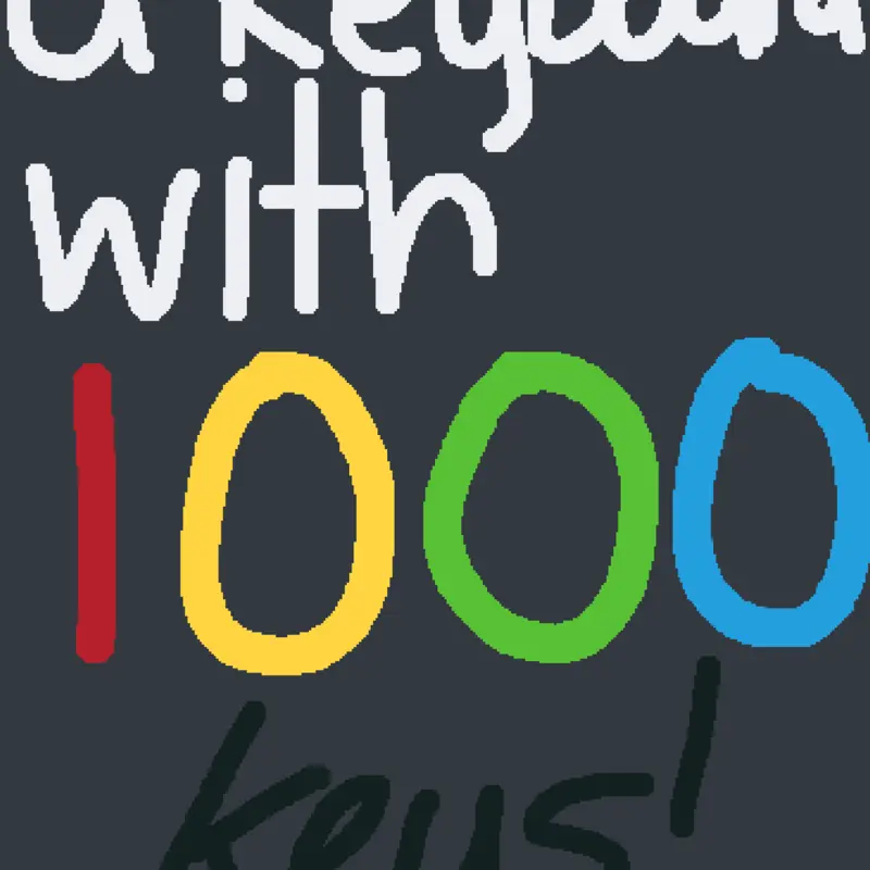 A keyboard with 1000 keys! by @XxFortpalxX