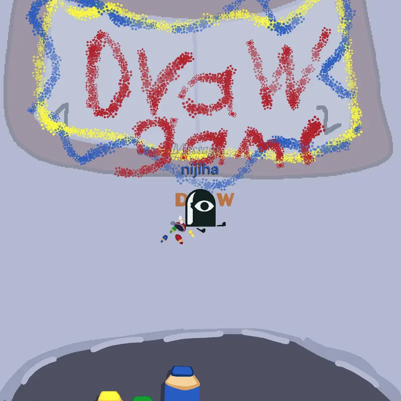 The draw game and write by @nijiha