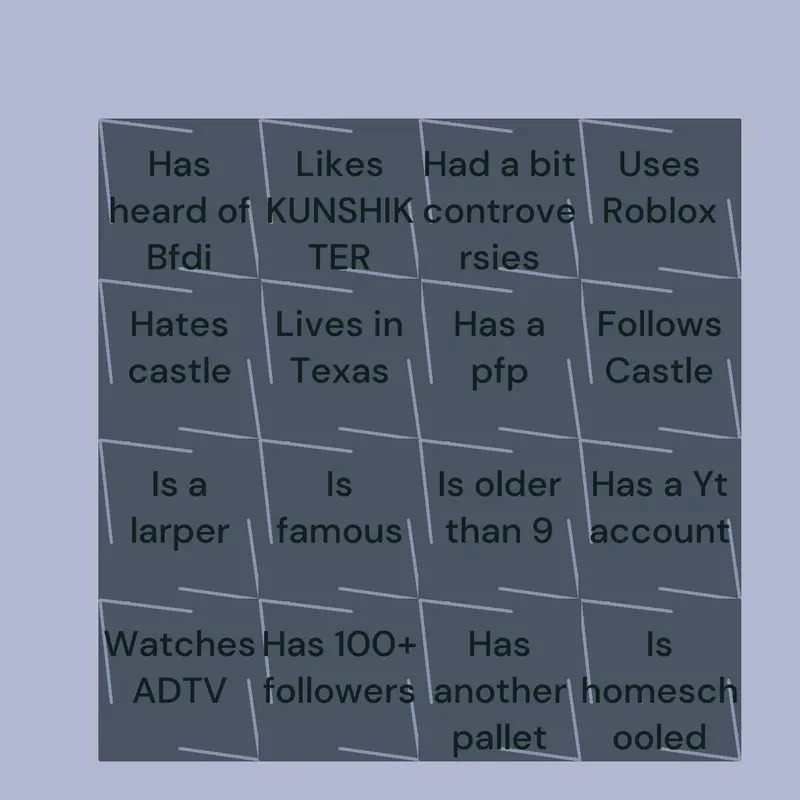 Bingo by @JAOC