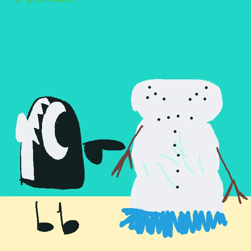 OH NO MY SNOWMAN MELTED 🗣️🔥🔥🗣️🗣️🔥 by @gloobyandaballoon