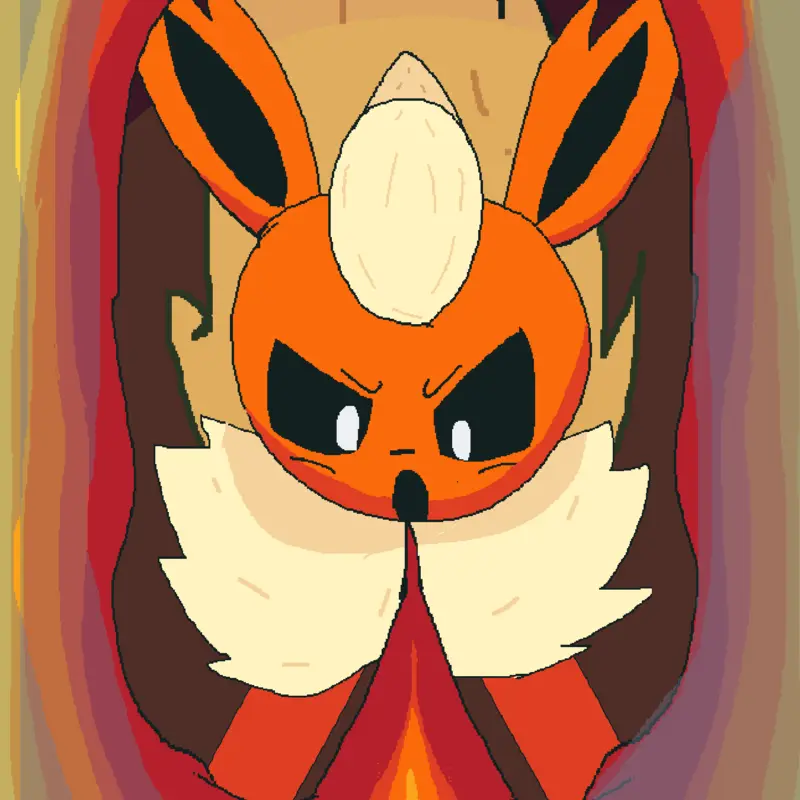 Eevee's great rescue: flareon by @Devinthedinodude
