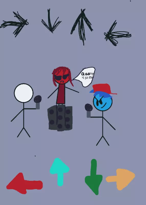 Fnf bf vs stickman by @JustACastleCreatorALT