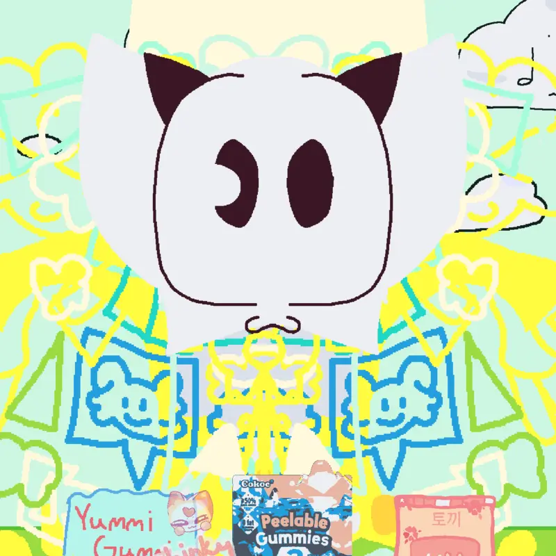 Miki Milki Blueicekitty mukbang! by @orencube_loll