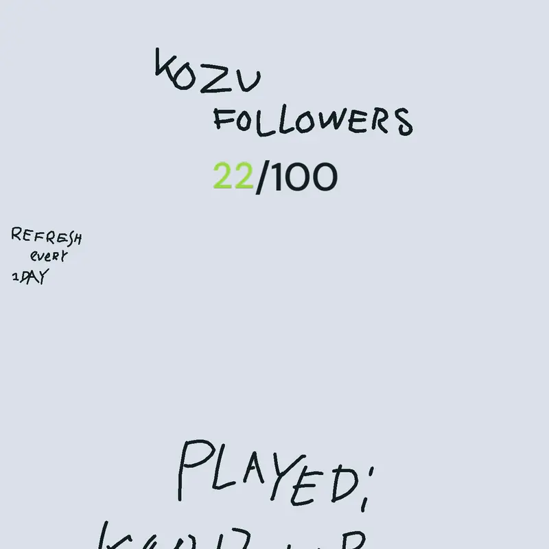 Game by @kozu