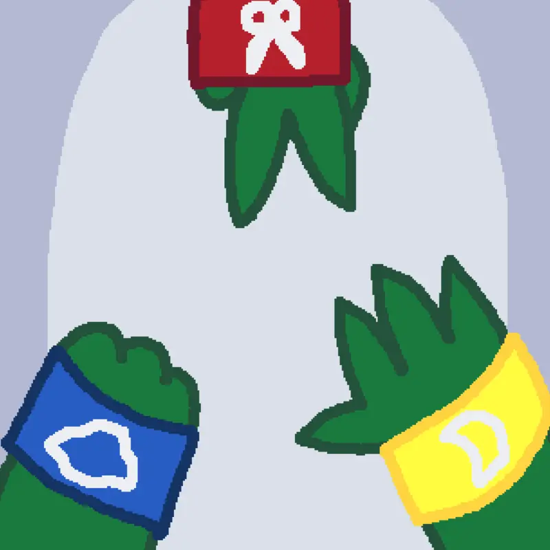Rock, Paper & Scissors by @ThatOne_Alligator