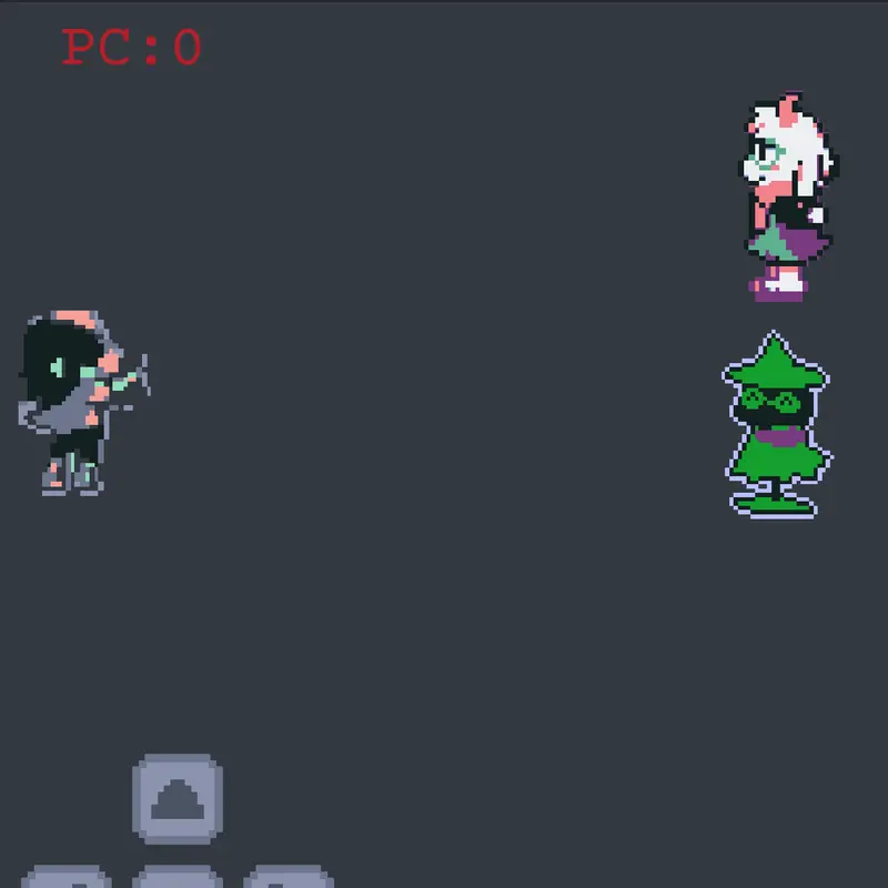 Unfinished deltarune fight noob port by @4LPHAWWOLF