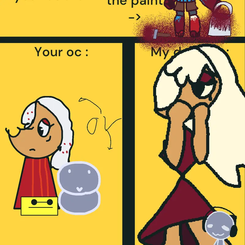 Drawing your oc's by @RXTT3N_M3AT