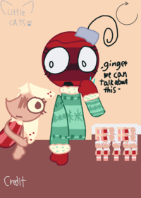 Bobette eating gingerbread ^-^ Tags: