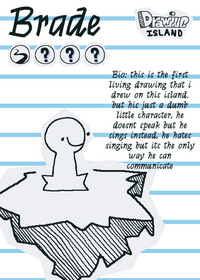 Brade on drawing island