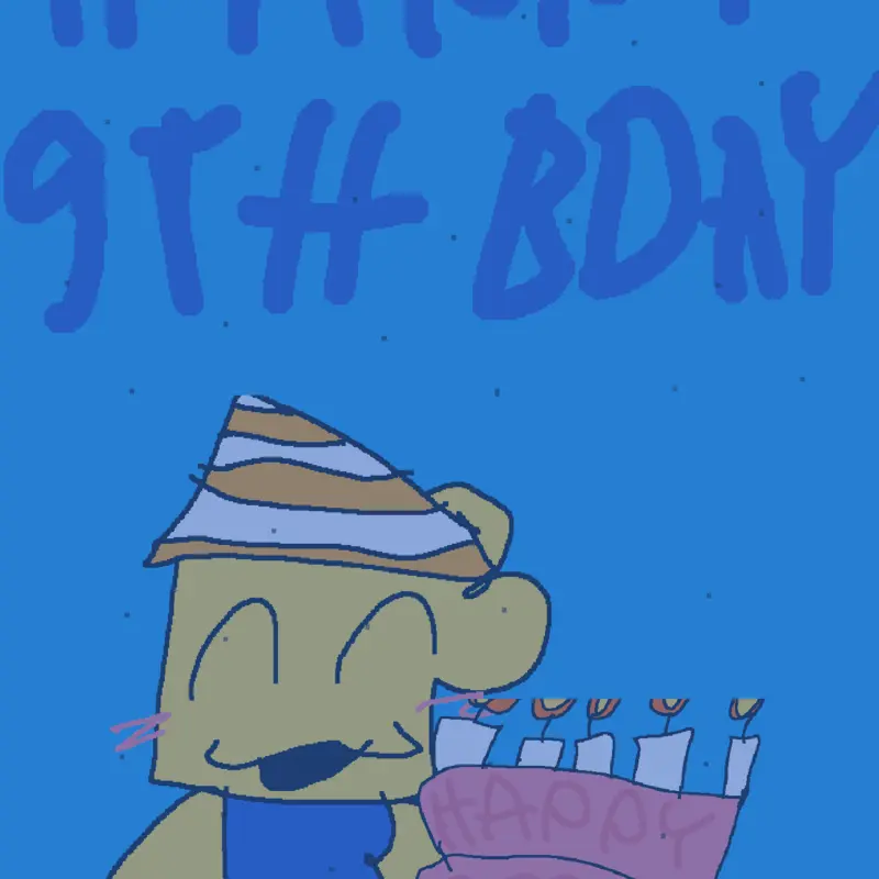 Its my birthday today. Im officially 9 by @Bellabotski