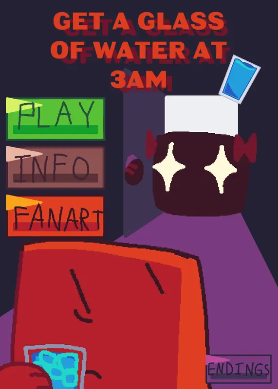 Get a glass of water at 3am by @firstfanofgreenxorange