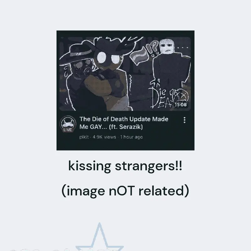 Kissing strangers by @osc_fanatic