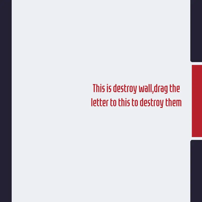 You can play, add and destroy letters by @Kenny_Studios