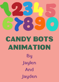 Candy bots numbers animation