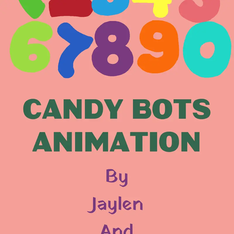 Candy bots numbers animation by @Dayristrista