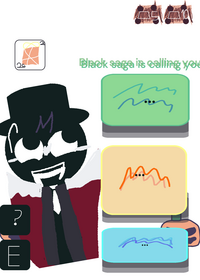 Sprunki black saga calling now!