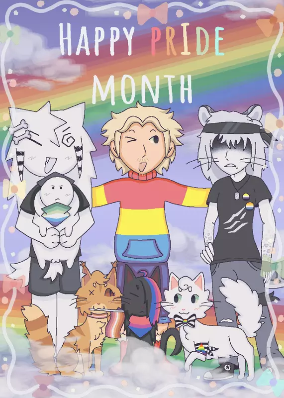 Pride month by @AS0C1AL_C4T