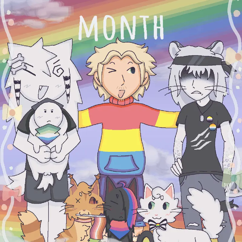 Pride month by @AS0C1AL_C4T