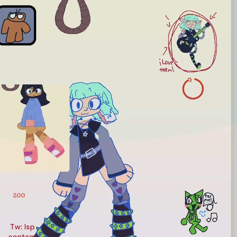 Willow ragdoll (blue outline and nose) by @BluePanda21