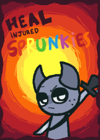 Heal injured sprunkies!