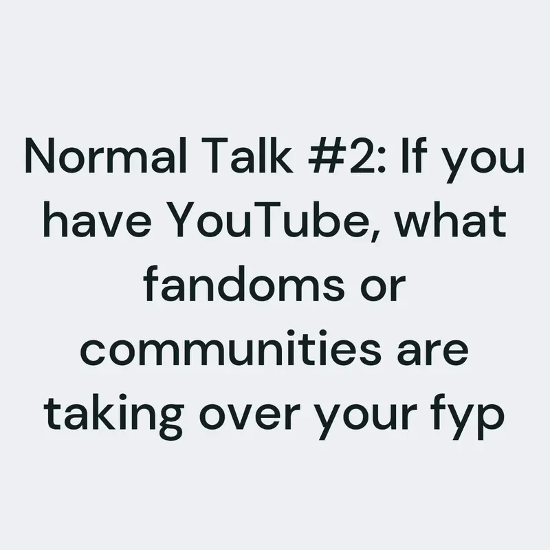 Normal Talk #2 by @ReinoCube_Official