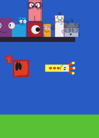 Numberblocks grass quicksand