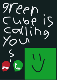 Green cube